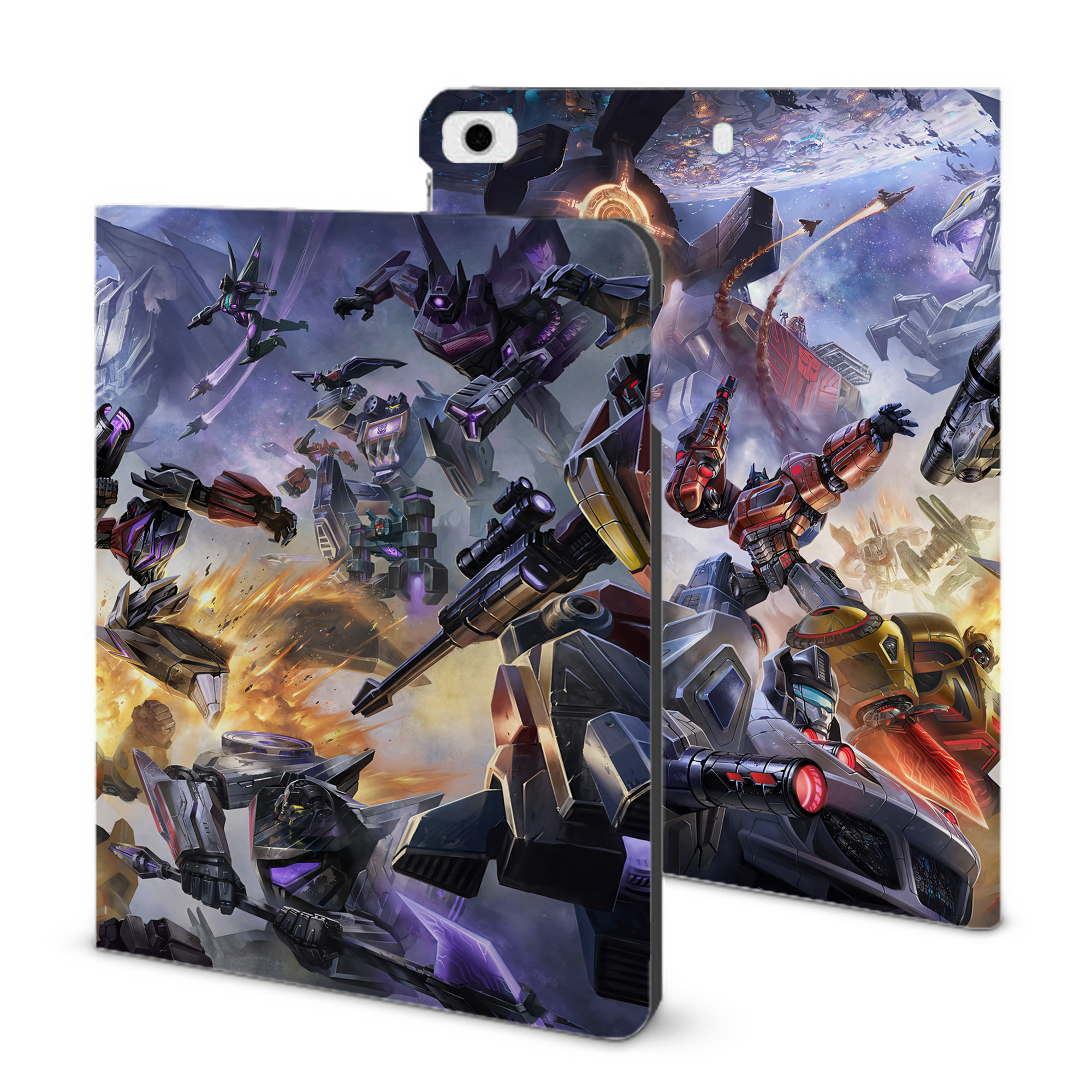 （画像用） Transformers トランスフォーマー IPad ケース ブック型 PUレザー TPU 耐衝撃 軽量 薄型 ペン収納なし 全面保護 IPad 各モデル対応